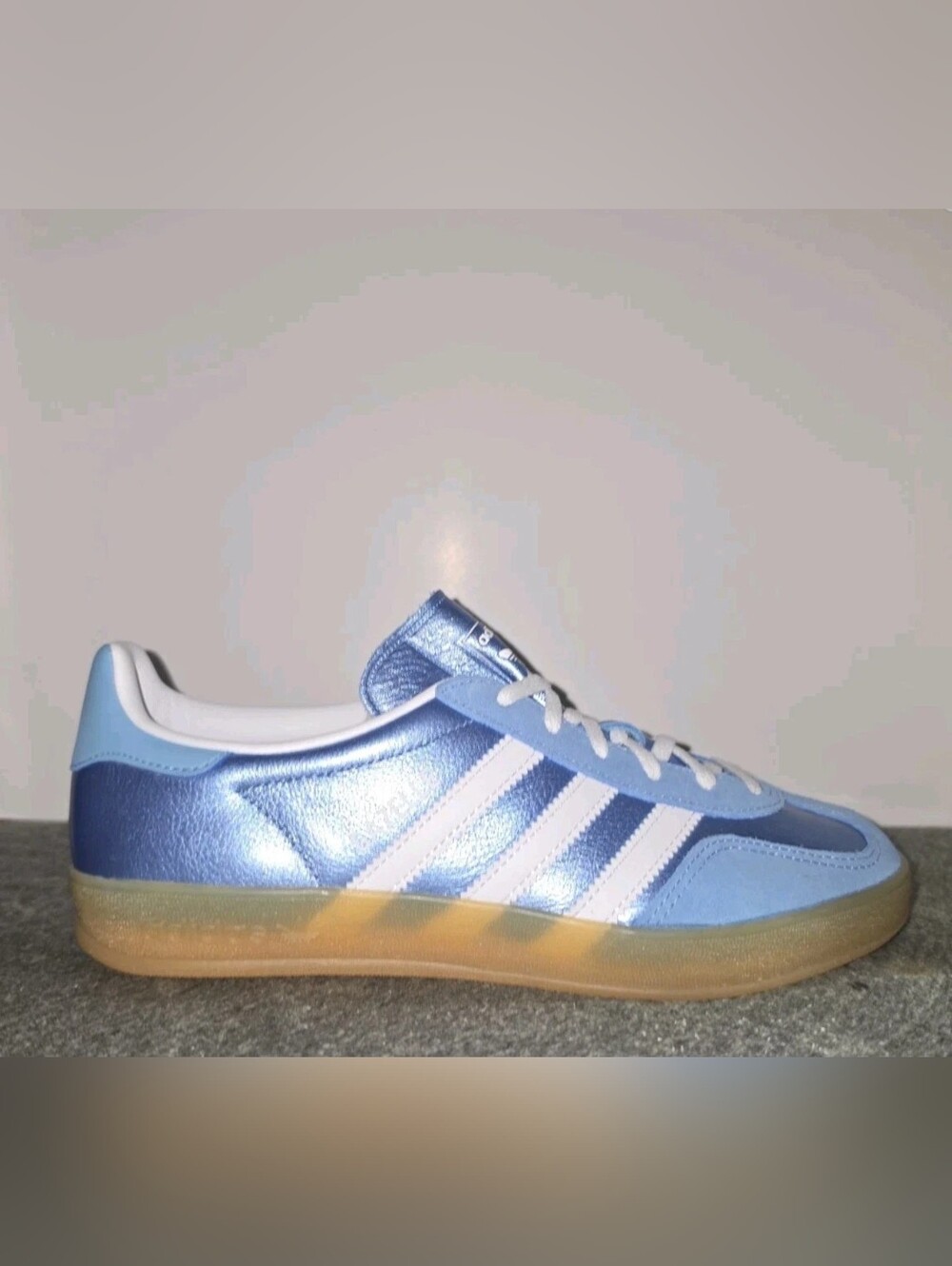 adidas Originals Gazelle Indoor ~ Blue Cloud White Gum JS1407 | Women's: 7 *NWOB